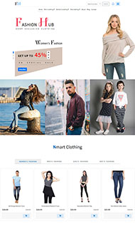 PC电脑端服装购物网站模板