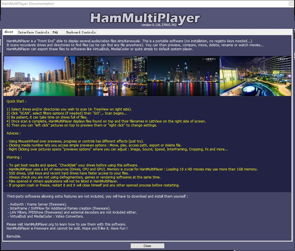 HamMultiPlayer(分屏显示视频工具)