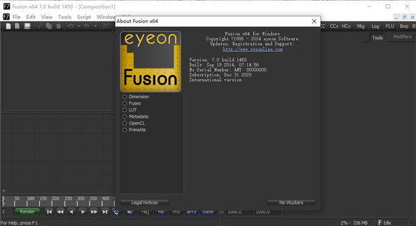 eyeon fusion(影片合成软件)免费版