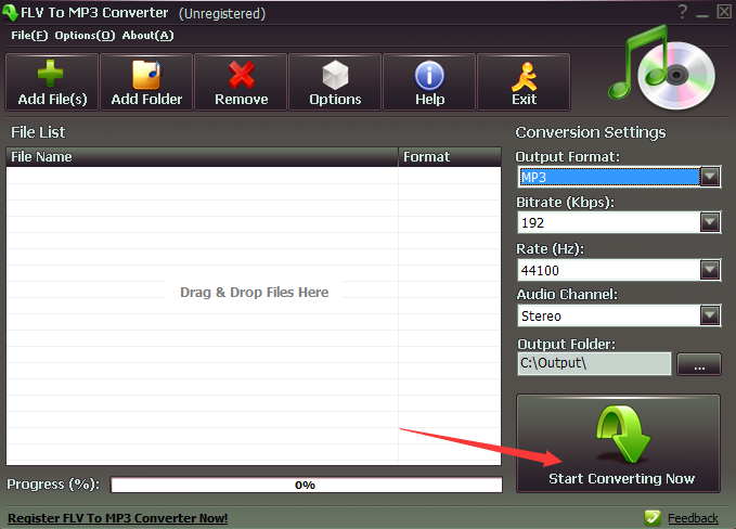 FLV To MP3 Converter(格式转换器)