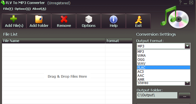 FLV To MP3 Converter(格式转换器)