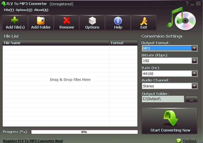 FLV To MP3 Converter(格式转换器)