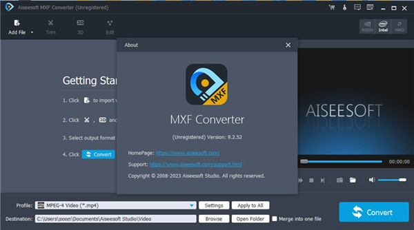 Aiseesoft MXF Converter(mxf格式转换器)