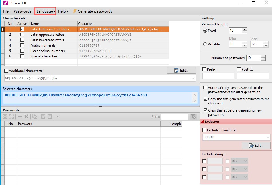 PSGen(密码生成器)官方版