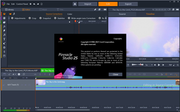 Pinnacle Studio 25中文版