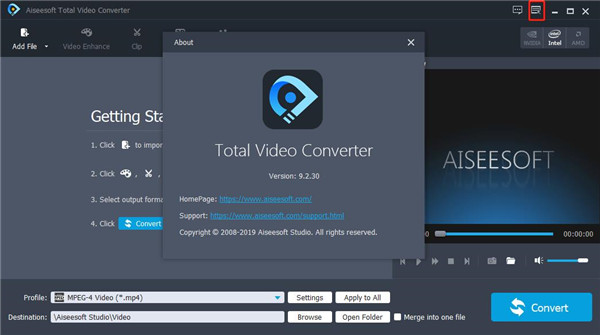 Aiseesoft Total Video Converter(Aiseesoft视频转换软件)