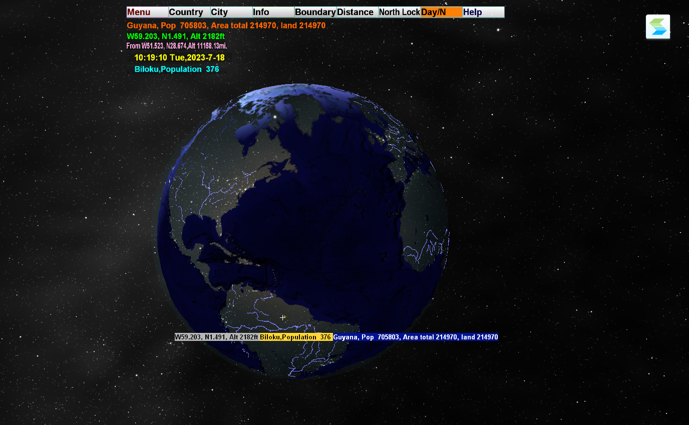 3D World Map(三维世界地图)