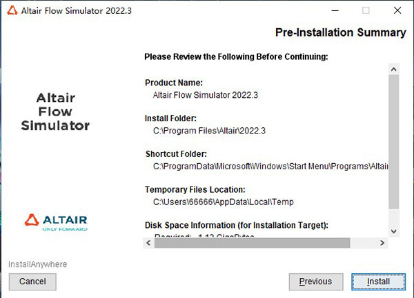 Altair Flow Simulator 2022完整版