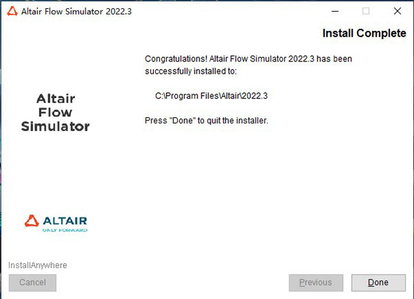 Altair Flow Simulator 2022完整版
