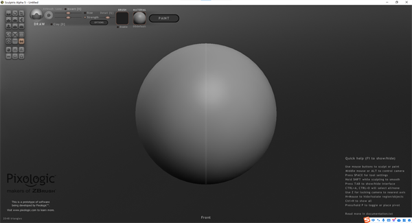 sculptris alpha 5(雕刻造型软件)