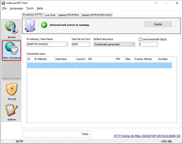 webcamXP(视频监控工具)