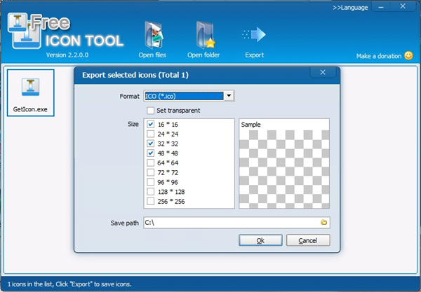 Free Icon Tool(ICO图标提取工具)