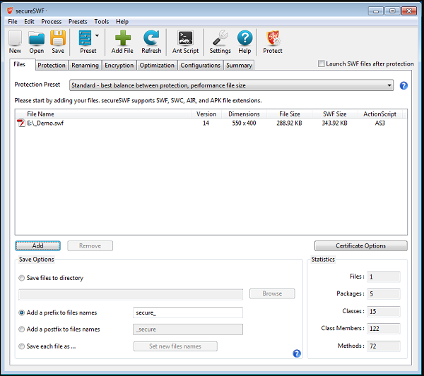 secureswf(flash加密软件)官方版