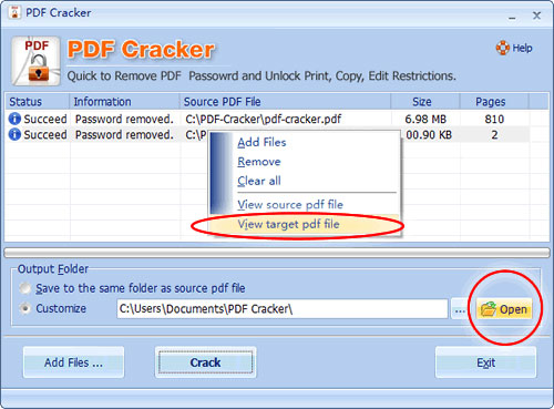 PDF Cracker(pdf密码强制解除软件)