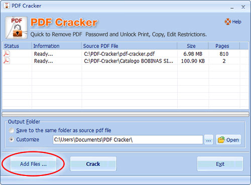 PDF Cracker(pdf密码强制解除软件)