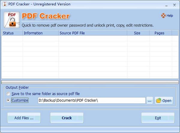 PDF Cracker(pdf密码强制解除软件)