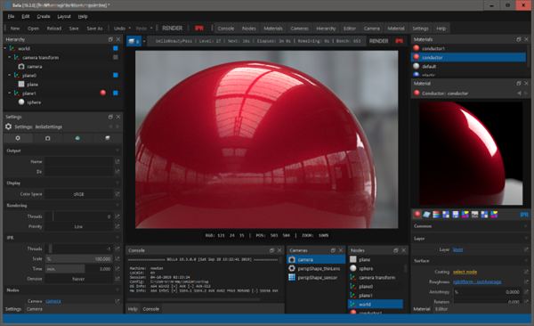 Bella Render GUI(光谱物理渲染软件)