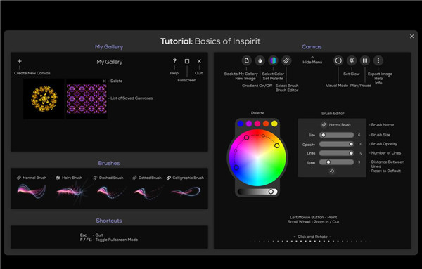 Escape Motions Inspirit万花筒绘画工具