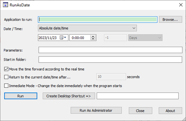 RunAsDate(时间限制工具)