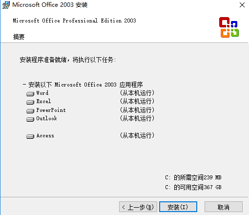 office2003五合一精简版