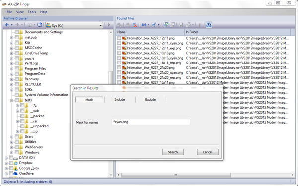 AX-ZIP Finder(文件搜索管理)免费版