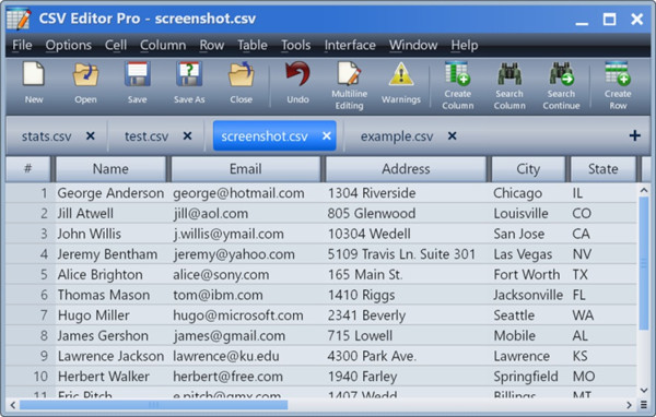 Gammadyne CSV Editor(CSV文件编辑器)