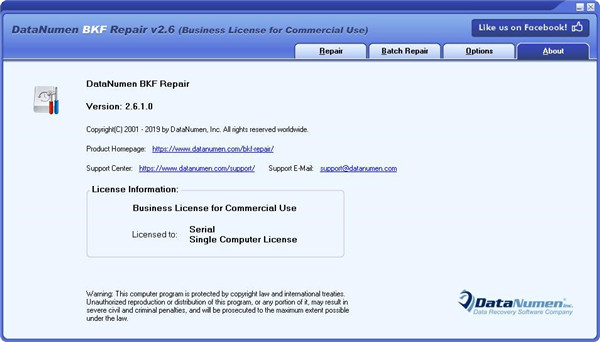 DataNumen BKF Repair(bky文件修复大师)