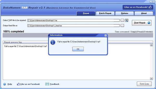 DataNumen TAR Repair(tar文件修复工具)