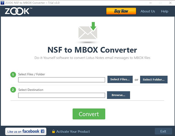 ZOOK NSF to MBOX Converter(NSF转MBOX转换器)