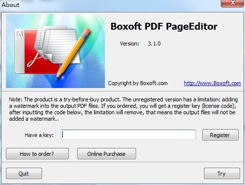 Boxoft PDF PageEditor(PDF页面编辑工具)