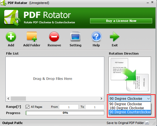 PDF Rotator(pdf旋转保存工具)