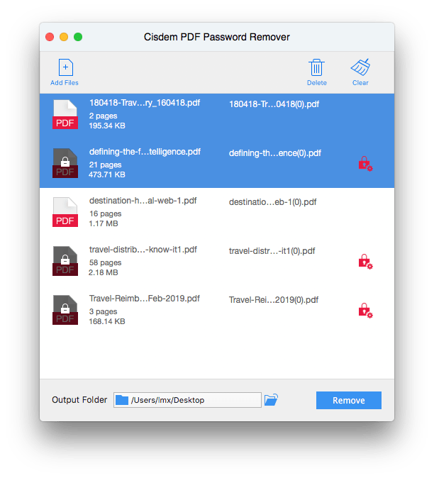 Cisdem PDF Password Remover(PDF解密软件)
