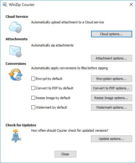 WinZip Courier 12(邮件压缩软件)官方版
