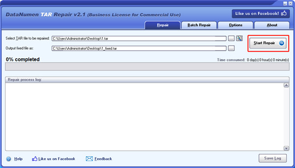 DataNumen TAR Repair(tar文件修复工具)