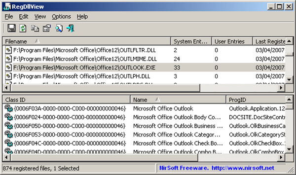 RegDllView(注册表修复工具)