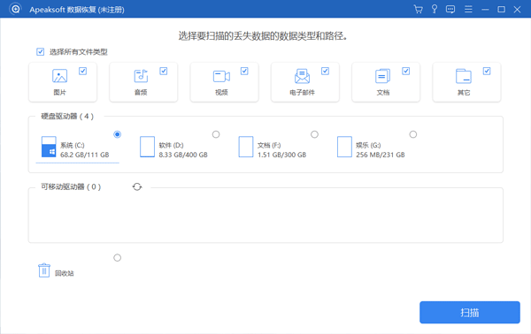Apeaksoft Data Recovery数据恢复工具