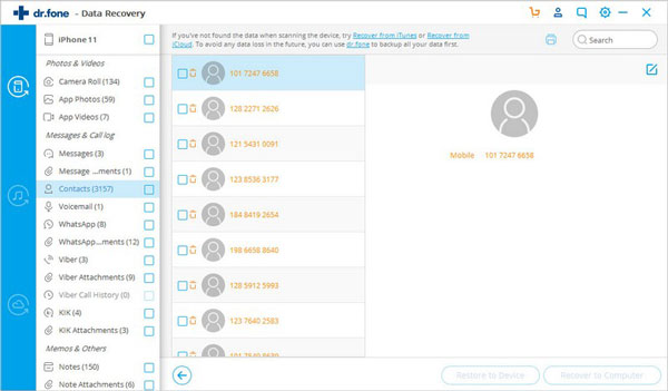 Wondershare Dr.Fone(苹果/安卓手机数据恢复)