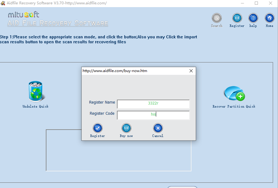 Aidfile Recovery Software(数据恢复软件)免费版