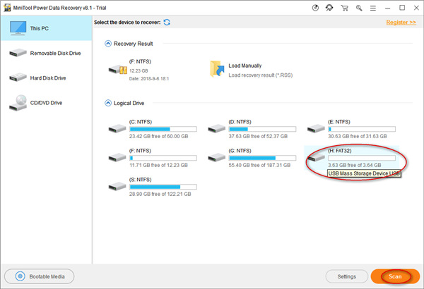 minitool power data recovery数据恢复软件
