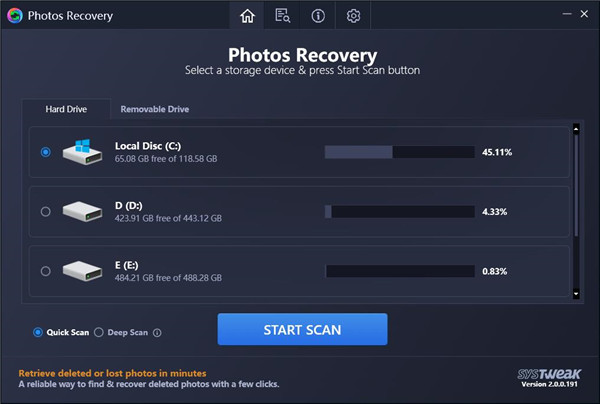 Systweak Photos Recovery(照片恢复软件)