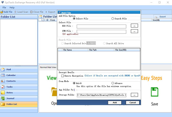SysTools Exchange Recovery(edb文件恢复软件)