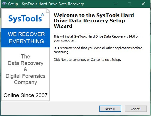 SysTools Hard Drive Data Recovery(硬盘数据恢复软件)
