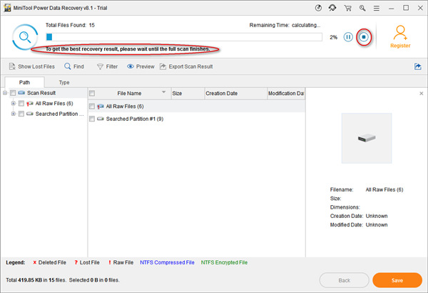 minitool power data recovery数据恢复软件