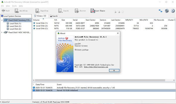 Active File Recovery(磁盘分区恢复工具)