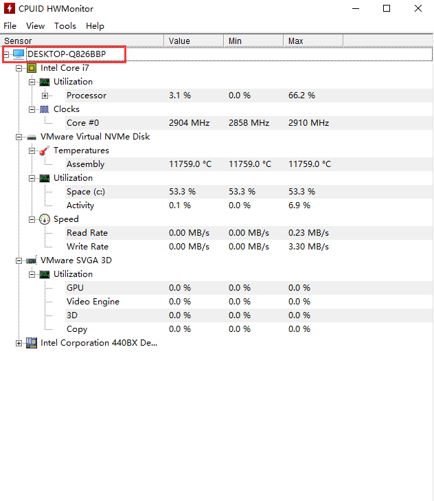CPUID HWMonitor(cpu温度检测软件)