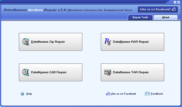 DataNumen Archive Repair压缩文件修复工具
