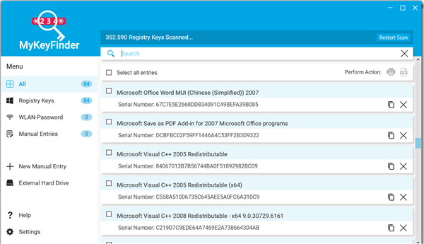 Abelssoft MyKeyFinder(密钥查找软件)