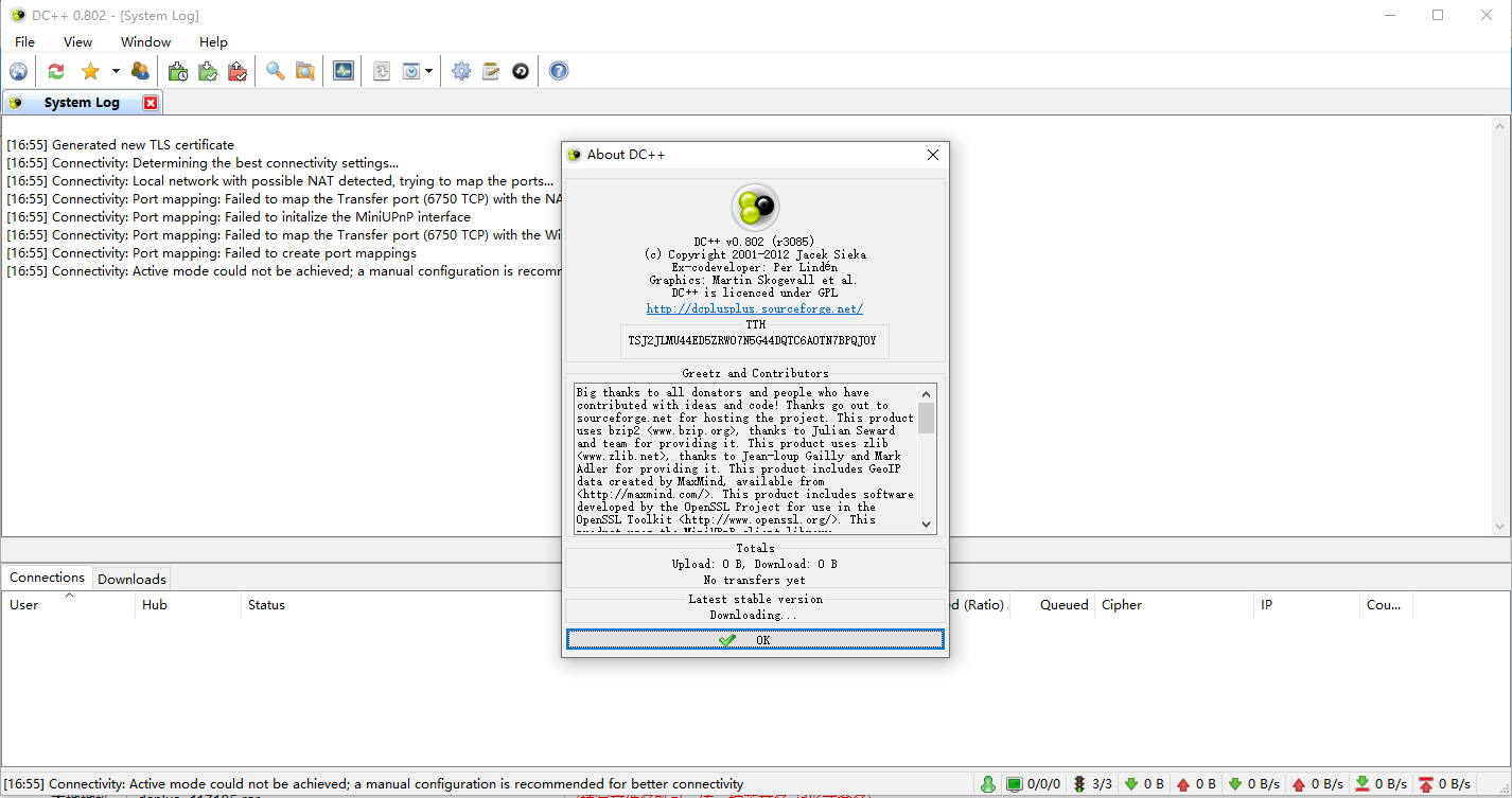 DCPlusPlus(开源的P2P客户端)