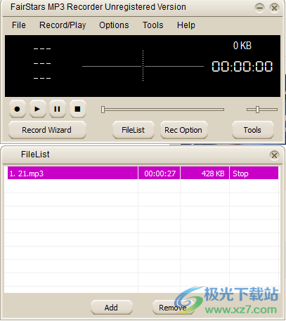 FairStars MP3 Recorder(录音软件)