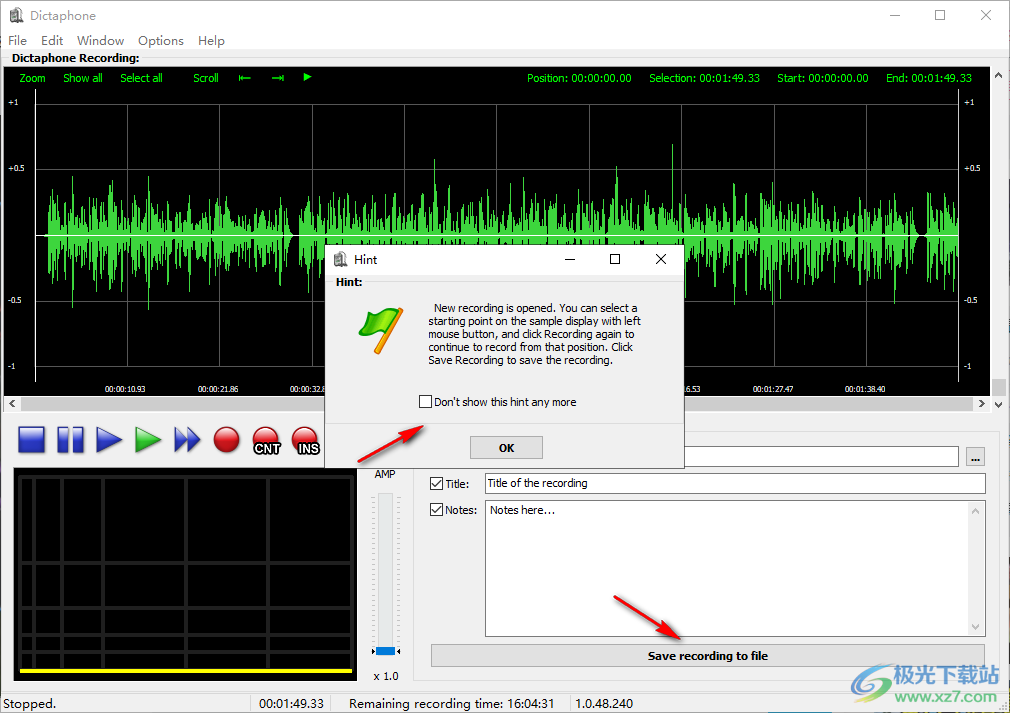 Dictaphone(电脑录音软件)